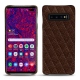 Funda de piel Samsung Galaxy S10 5G - Châtaigne - Couture ( Pantone 476C ) 