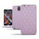 Custodia in pelle Samsung SM-N9000 Galaxy Note 3  - Lilas - Couture ( Nappa - Pantone 2645U ) 