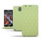 Custodia in pelle Samsung SM-N9000 Galaxy Note 3  - Vert olive - Couture ( Nappa - Pantone 578U ) 