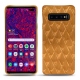 Funda de piel Samsung Galaxy S10 5G - Or Maïa - Couture