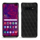レザーケース Samsung Galaxy S10 5G - Negre poudro - Couture