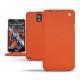Custodia in pelle Samsung SM-N9000 Galaxy Note 3  - Papaye ( Pantone 180C ) 