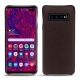 Custodia in pelle Samsung Galaxy S10 5G - Marron envoûtant