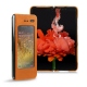 가죽 커버 Samsung Galaxy Fold - Mandarine vintage ( Pantone 165C ) 