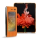 Samsung Galaxy Fold leather cover - Abaca arancio