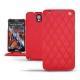 Custodia in pelle Samsung SM-N9000 Galaxy Note 3  - Tomate - Couture ( Pantone 187C ) 