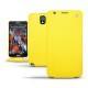 Custodia in pelle Samsung SM-N9000 Galaxy Note 3  - Jaune fluo