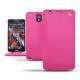 Custodia in pelle Samsung SM-N9000 Galaxy Note 3  - Rose fluo