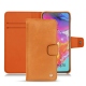 Custodia in pelle Samsung Galaxy A70 - Mandarine vintage ( Pantone 165C ) 