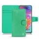 Lederschutzhülle Samsung Galaxy A70 - Menthe vintage ( Pantone 562C ) 