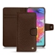 Samsung Galaxy A70 leather case - Châtaigne ( Pantone 476C ) 