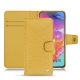 Custodia in pelle Samsung Galaxy A70 - Mimosa ( Pantone 141C ) 
