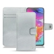 Custodia in pelle Samsung Galaxy A70 - Platinium ( Pantone 877C ) 