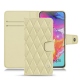 Funda de piel Samsung Galaxy A70 - Beige - Couture ( Nappa - Pantone 7502C ) 