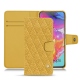 Capa em pele Samsung Galaxy A70 - Mimosa - Couture ( Pantone 141C ) 