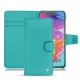 硬质真皮保护套 Samsung Galaxy A70 - Bleu fluo