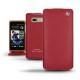 Housse cuir HTC Desire 600  - Rouge ( Nappa - Pantone 199C ) 
