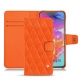 硬质真皮保护套 Samsung Galaxy A70 - Orange fluo - Couture