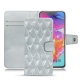Samsung Galaxy A70 leather case - Platinium - Couture