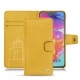 Capa em pele Samsung Galaxy A70 - Jaune soulèu