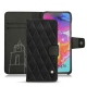 Capa em pele Samsung Galaxy A70 - Negre poudro - Couture