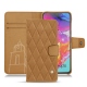 Housse cuir Samsung Galaxy A70 - Castan esparciate - Couture