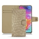 Lederschutzhülle Samsung Galaxy A70 - Autruche desert