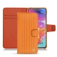 Custodia in pelle Samsung Galaxy A70 - Abaca arancio