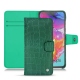 Custodia in pelle Samsung Galaxy A70 - Crocodile pino