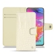 Capa em pele Samsung Galaxy A70 - Crocodile milk