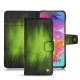Housse cuir Samsung Galaxy A70 - Vert Patine