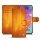 Housse cuir Samsung Galaxy A70 - Orange Patine