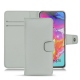 Capa em pele Samsung Galaxy A70 - Gris PU