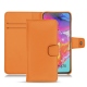 Housse cuir Samsung Galaxy A70 - Orange PU