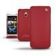 レザーケース HTC One mini  - Rouge ( Nappa - Pantone 199C ) 