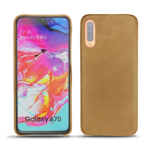 Custodia in pelle Samsung Galaxy A70Sable vintage ( Pantone #9b7340 ) 