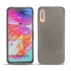 Custodia in pelle Samsung Galaxy A70 - Acier vintage ( Pantone 403C ) 