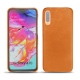 Capa em pele Samsung GaGalaxy A70 - Mandarine vintage ( Pantone 165C ) 