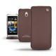 レザーケース HTC One mini  - Châtaigne ( Pantone 476C ) 