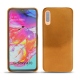 Coque cuir Samsung Galaxy A70 - Or Maïa ( Pantone 871C ) 