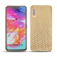 Samsung Galaxy A70 leather cover - Serpent sabbia