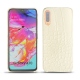 Coque cuir Samsung Galaxy A70 - Crocodile milk
