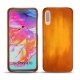 Coque cuir Samsung Galaxy A70 - Orange Patine