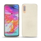 Custodia in pelle Samsung Galaxy A70 - Blanc escumo