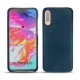 Custodia in pelle Samsung Galaxy A70 - Blu mediterran