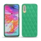 Samsung Galaxy A70 leather cover - Menthe vintage - Couture
