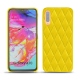Capa em pele Samsung GaGalaxy A70 - Jaune fluo - Couture