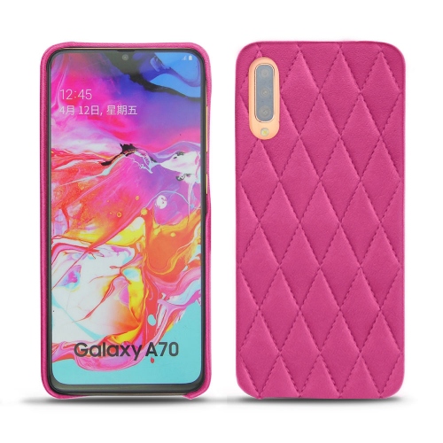 Custodia in pelle Samsung Galaxy A70Rose BB - Couture ( Pantone #DB599F )