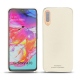 Custodia in pelle Samsung Galaxy A70 - Blanc PU