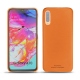 Coque cuir Samsung Galaxy A70 - Orange PU